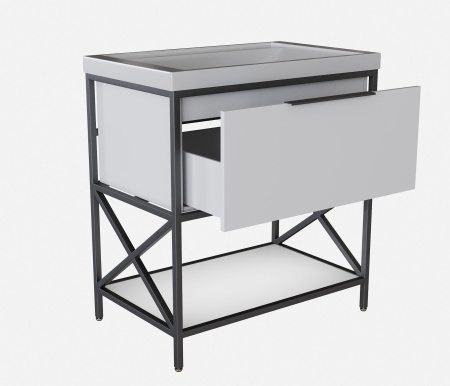 Тумба под раковину Фостер 80 MIXLINE Бруклин-80 белый (543949)