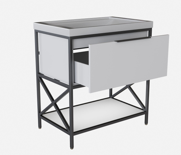 Тумба под раковину Фостер 80 MIXLINE Бруклин-80 белый (543949)