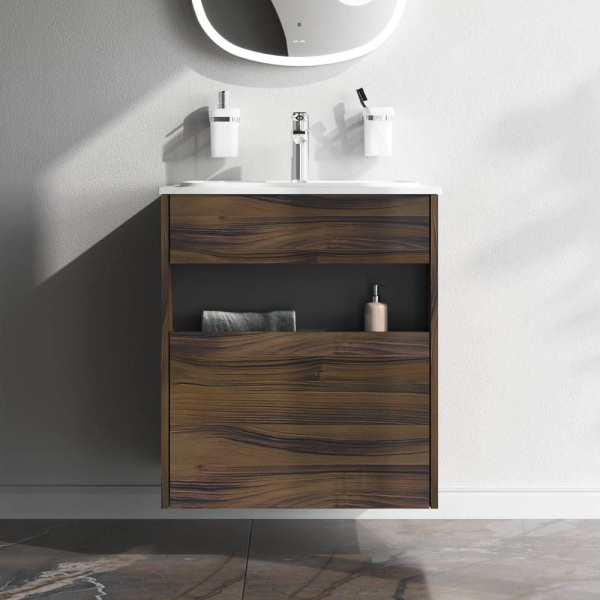 M8FFUX0601OF Func База под раковину AM.PM, 1 ящик (pull-out), 60 см, цвет дерево текстурир-ое