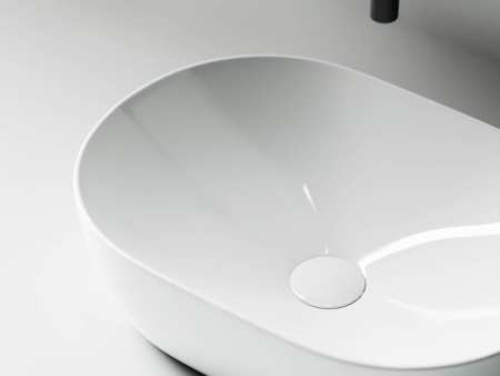 Умывальник чаша накладная овальная Ceramicanova Element 480*350*130мм, Белый, CN5010