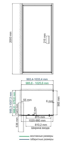 Душевой уголок WasserKRAFT Salm 27I22