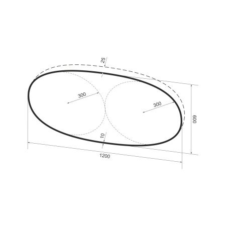 Зеркало с фоновой LED-подсветкой Wellsee 7 Rays' Spectrum 172201570