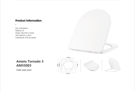 Унитаз Taliente Amato Tornado 3 AM55003 подвесной