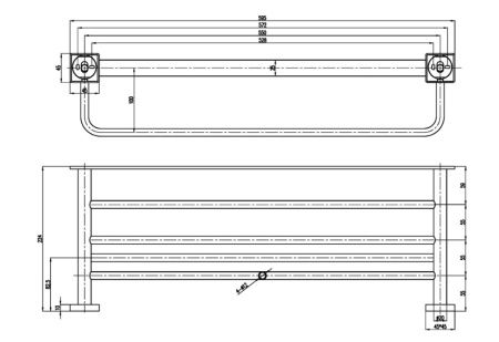 Полка для полотенец Villeroy&Boch Elements TVA15200600061