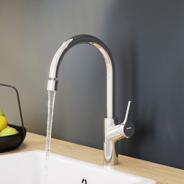 310722000 Eclipse, Смеситель для кухни Damixa с двухрежимным регулируемым аэратором, хром