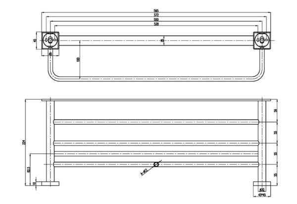 Полка для полотенец Villeroy&Boch Elements TVA15200600061