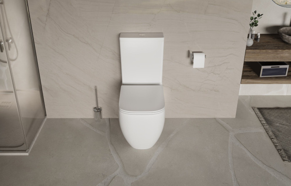 Унитаз-компакт Vincea Tornado Bien VT2-51T, белый, ультратонкое сиденье soft-close, P-trap