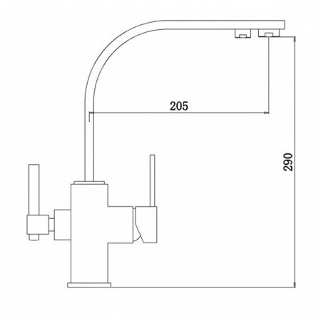 Смеситель для мойки ZorG ZR 332 YF NICKEL