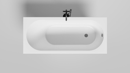 Ванна встраиваемая Salini ORNELLA 160x70, S-Sense, глянцевый белый 102316G