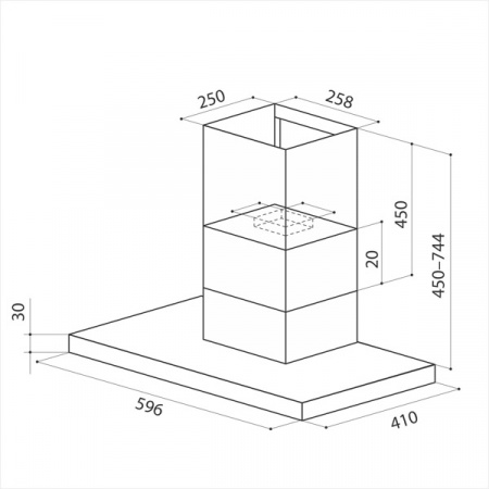 Кухонная вытяжка Lex T 600 Inox PLMA000149