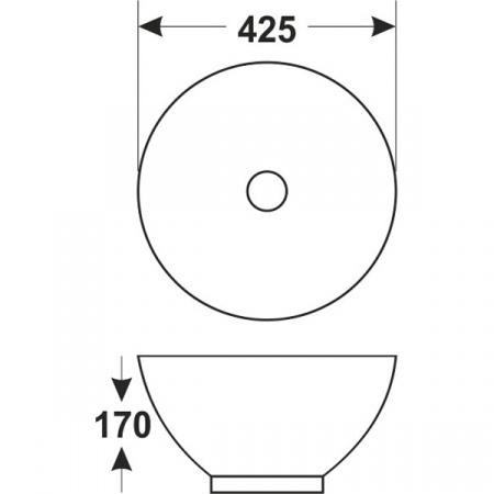 Раковина MELANA MLN-7008E