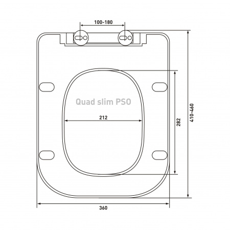 Сиденье BERGES Quad slim PSO