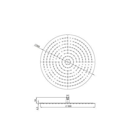 Верхний душ 3D круглый RGW SP-81 21148130-01