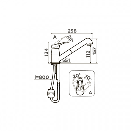 Смеситель для мойки Omoikiri Tateyama-S-EV 4994139