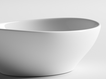 Умывальник чаша накладная овальная  Ceramicanova Element  405*330*140 мм, Белый, CN6016
