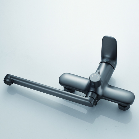 Смеситель для ванны Shevanik S8502T, оружейная сталь