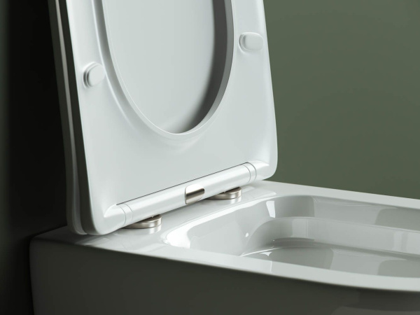 Подвесной унитаз Highlight Rimless 360х350 белый