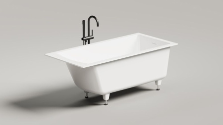 Ванна встраиваемая Salini CASCATA KIT 150x70 покраска по RAL полностью, S-Sense, глянцевый 105012GF