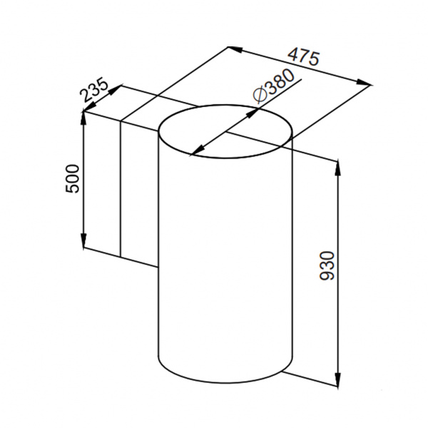 Кухонная вытяжка Maunfeld Lee Wall C (sensor) 39 черный