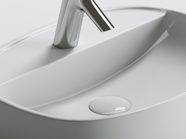 Умывальник накладной Ceramicanova Element 500*380*120мм, Белый, CN6036