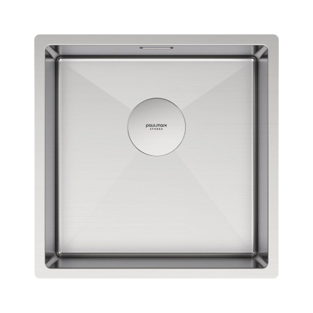 Мойка Paulmark NEXT 44 UNI PM214444-BS 440х440х200 мм, нержавеющая сталь, нержавеющая сталь