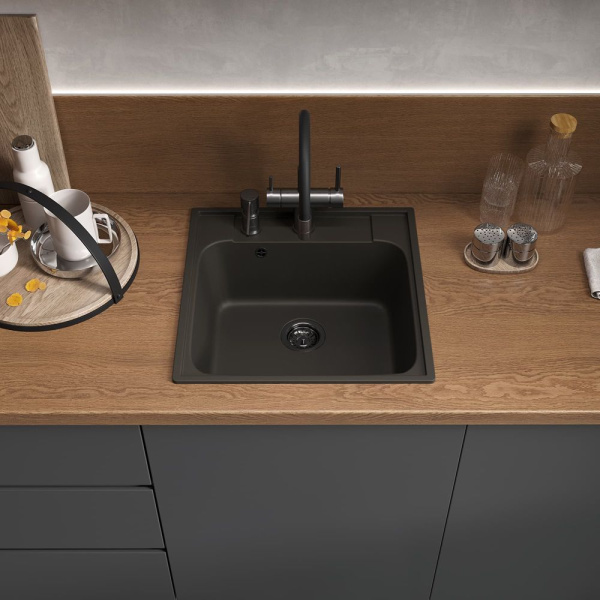 Кухонная мойка Reflection Etude RF0353BL, черный