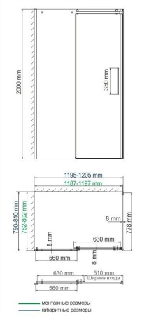 Душевой уголок WasserKRAFT Dinkel 58R06