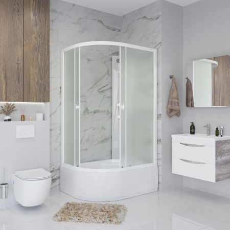 Душевая кабина Niagara Promo P100/80/40R/MT/BK (100х80х195) 4 места