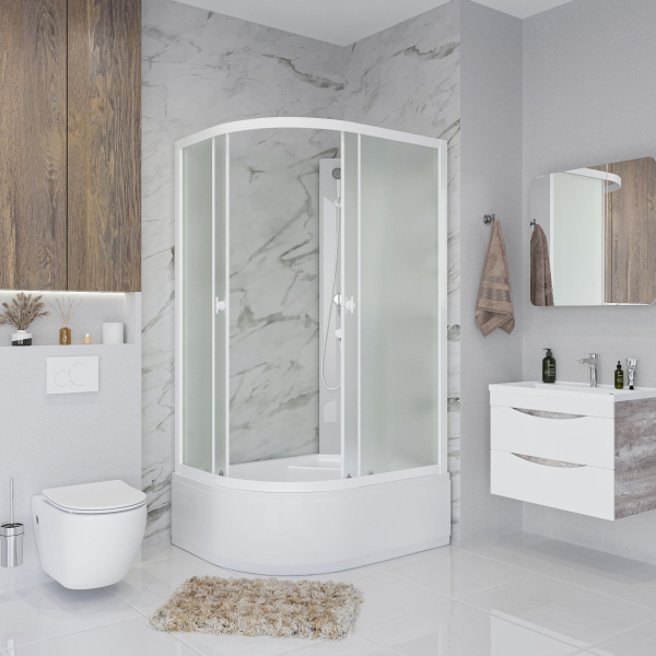 Душевая кабина Niagara Promo P100/80/40R/MT/BK (100х80х195) 4 места