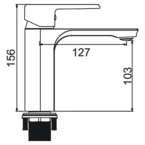 Смеситель для раковины Gerhans K11023T