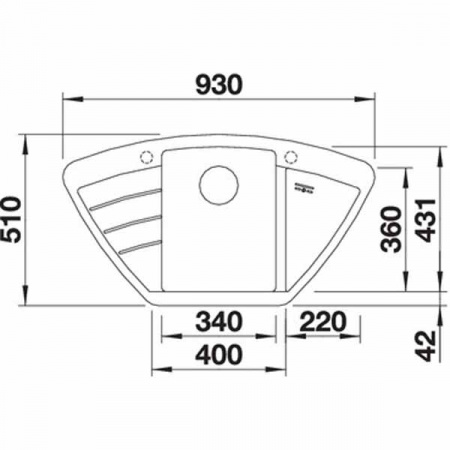 Кухонная мойка Blanco Zia 9E Жасмин