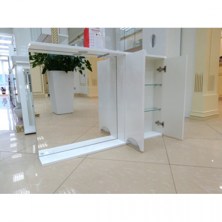 Зеркало-шкаф Misty Куба 120 R белый