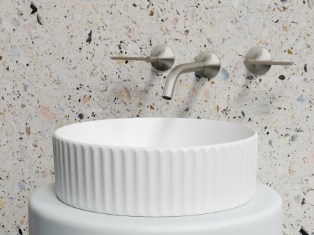 Умывальник чаша накладная круглая Ceramicanova Element 360*360*115мм, белый матовый, CN6057MW