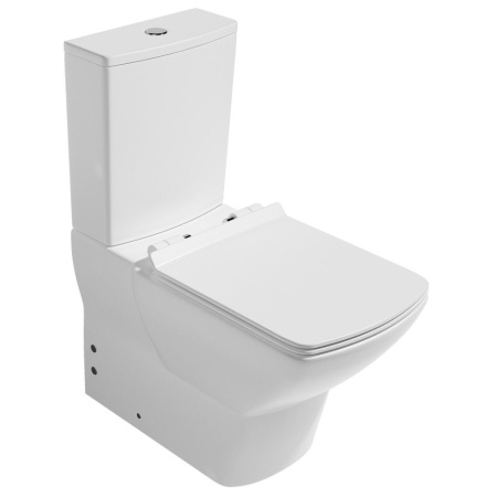 Унитаз ISVEA Soluzione напольный 345*645*400 белый c бачком и сиденьем с крышкой с микролифтом 10SZ04002SV/10BPS1002SV/40S40200I