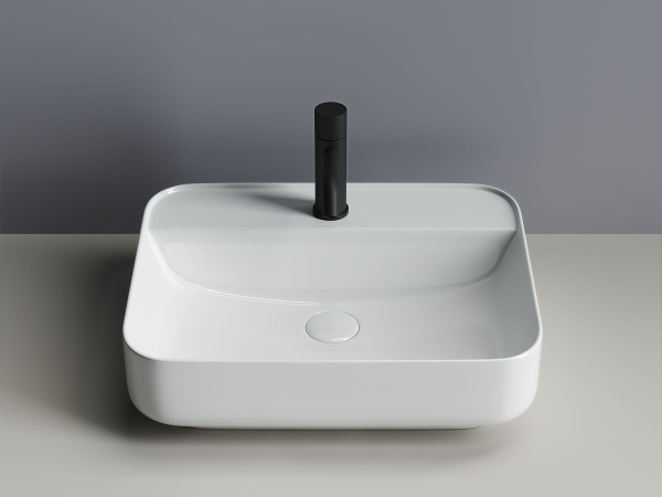 Умывальник чаша накладная прямоугольная Ceramicanova Element 500*400*140мм, Белый, CN5015