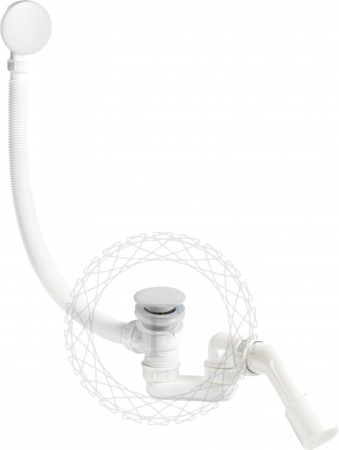 Сифон для ванны автоматический FILARETE FL90 (Белый)