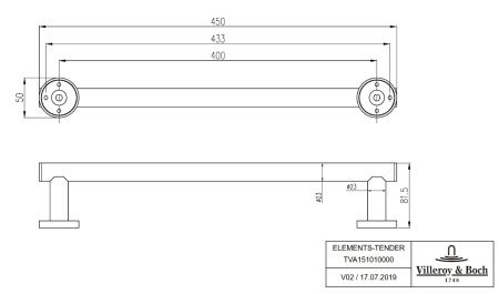 Поручень Villeroy&Boch Elements TVA15101000061