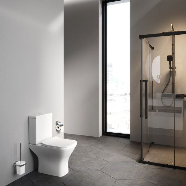 C908601SC Gem унитазкомпакт  без ободка с сиденьем микролифт