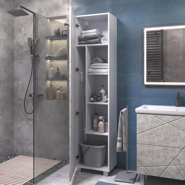 Пенал для ванной комнаты VIGO Geometry 45см, бетон