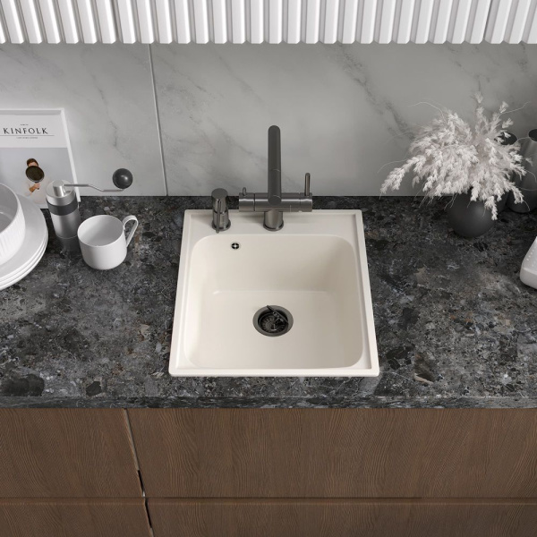 Кухонная мойка Reflection Quadra RF0243WH, белый