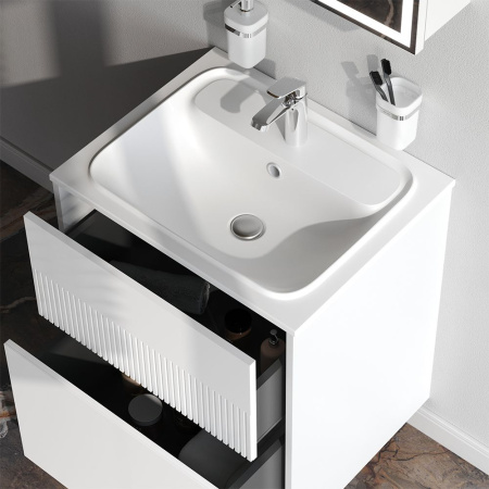 M8FFUX0602WM Func База под раковину AM.PM (push-to-open), 60 см, цвет белый матовый