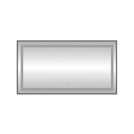 Зеркало с подсветкой LED Fixsen FX-2080F прямоугольное 80х60 см, графит