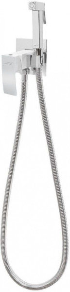 Смеситель встраиваемый с гигиеническим душем Hansberge H3077 Белый хром