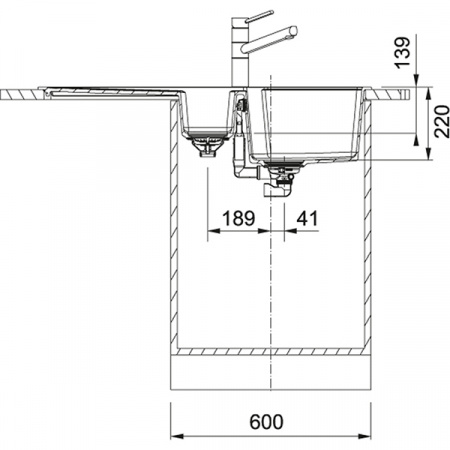 Кухонная мойка Franke Urban UBG 651-100 Оникс 114.0595.437