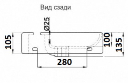 Раковина подвесная CeramaLux 78404R