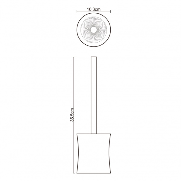 Щетка для унитаза WasserKRAFT Salm K-7627