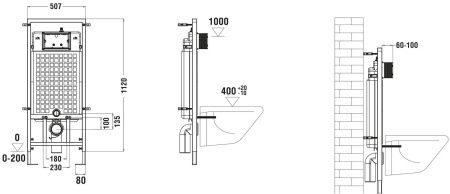 Унитаз с инсталляцией WeltWasser MARBERG 507 + HOFBACH 004 GL-WT + MAR 507 RD