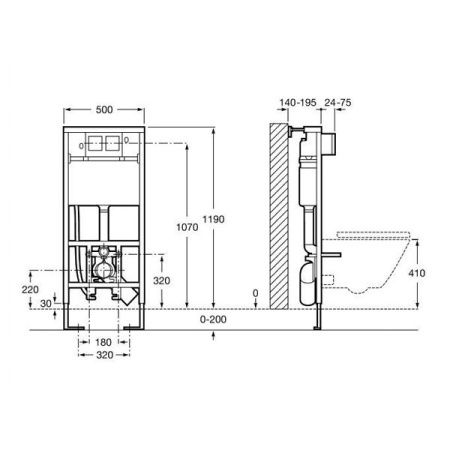 Инсталляция для унитаза Roca Duplo Smart WC 890090800