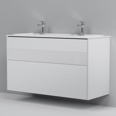 M8FFUX1202WM Func База под раковину AM.PM (push-to-open), 120 см, цвет белый матовый