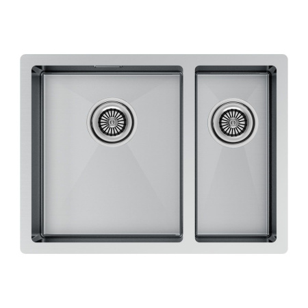 Мойка Paulmark GERBERG 59/2S UNI PM225944-BSL 440х590х200 мм, нержавеющая сталь, брашированная нержавеющая сталь